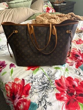 Louis Vuitton Monogram neverfull GM Tote Bag - Brown & Tan